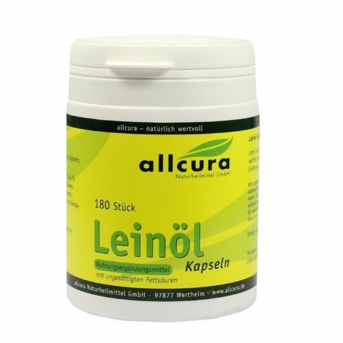 allcura 亚麻籽油胶囊180粒