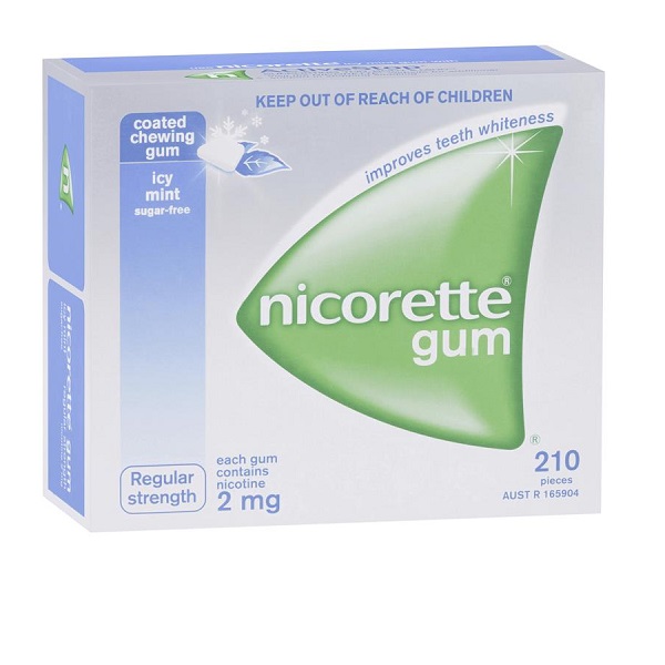 nicorette 清凉戒烟口香糖 2mg 210片