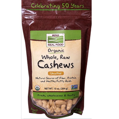 NOW Foods 有机无盐全生腰果 284g