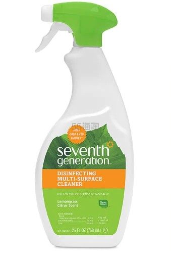 Seventh Generation 柠檬草消毒喷雾 768ml