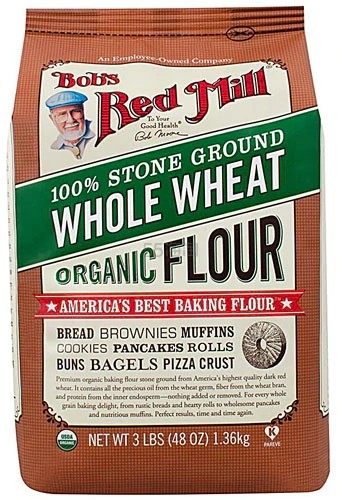 Bob's Red Mill 有机100%石磨全麦面粉 1.36kg
