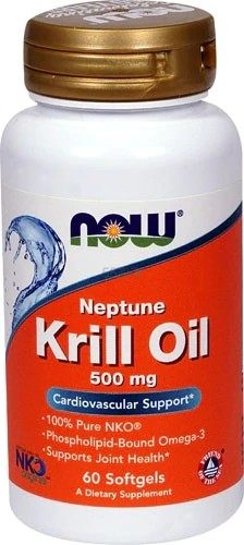 NOW Foods 红磷虾油 500 mg 60软胶囊