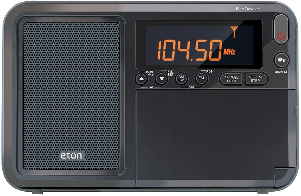 Eton Elite Traveler AM/FM/LW/短波收音机 带 RDS 和定制皮革便携包