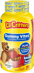【含税直邮】L'il Critters丽贵 小熊糖 儿童多种维生素软糖190粒