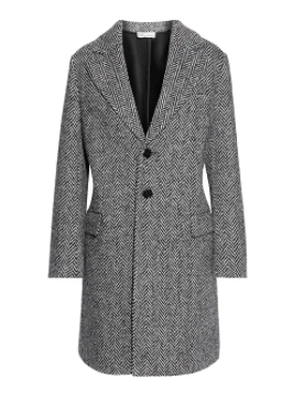 REDVALENTINO
Herringbone wool-blend tweed coat