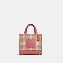 Coach 蔻驰 Dempsey Tote 22 粉格