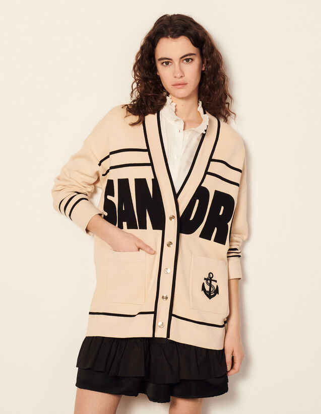 Sandro oversized 针织外套