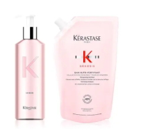 Genesis Reusable Bottle & Fortifying Dry Hair Shampoo Refill