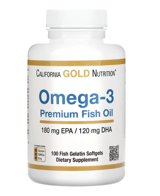 California Gold Nutrition Omega-3 优质鱼油 100粒
