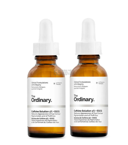 Lookfantastic CN:THE ORDINARY 咖啡*因 5% + EGCG 眼部精华 两瓶装
