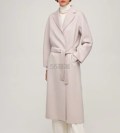 LUISAVIAROMA:S Max Mara 束带新羊毛&羊绒大衣