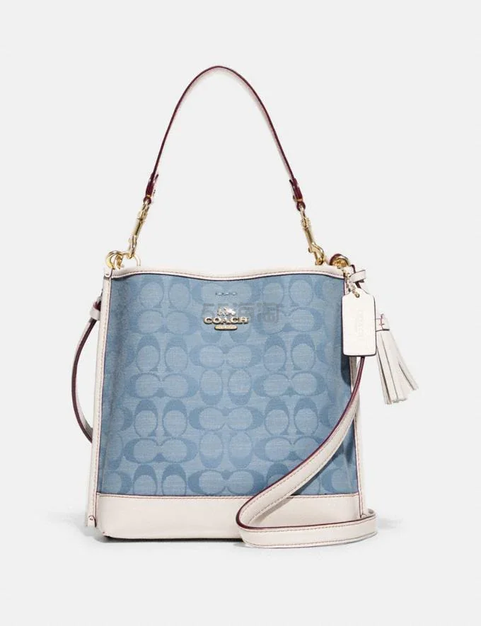 Coach 英国官网:Coach 蔻驰 Mollie 22 老花蓝色水桶包