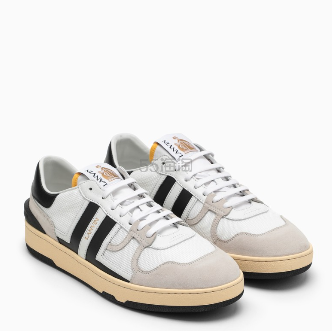 thedoublef:lanvin clay 黑白运动鞋