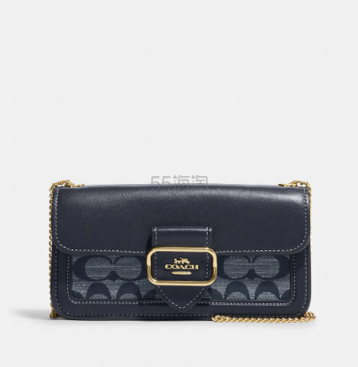 Coach Outlet:Coach 蔻驰 Morgan 香布蕾蓝色链条包