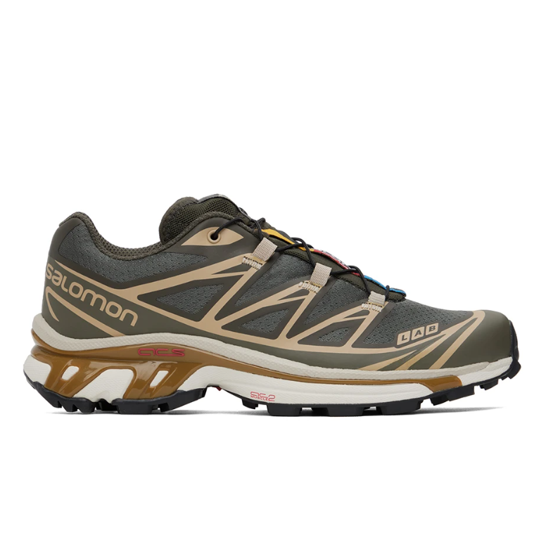 SALOMON 卡其色 XT-6 运动鞋