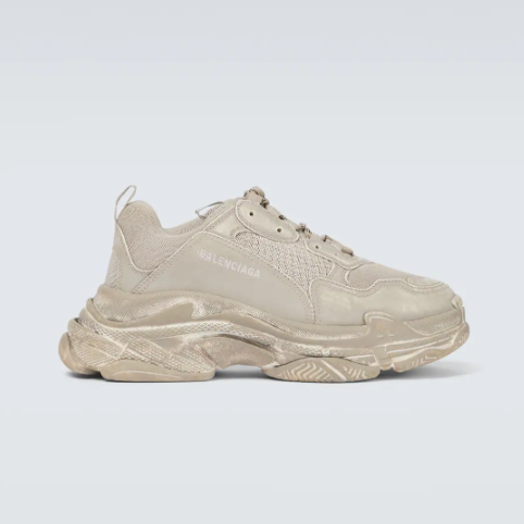 Balenciaga 米褐色Triple S 男款老爹鞋