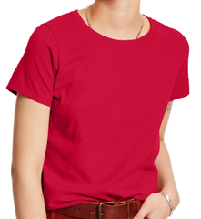 购4件额外7折！Hanes Essentials 女士圆领纯色T恤 多色可选