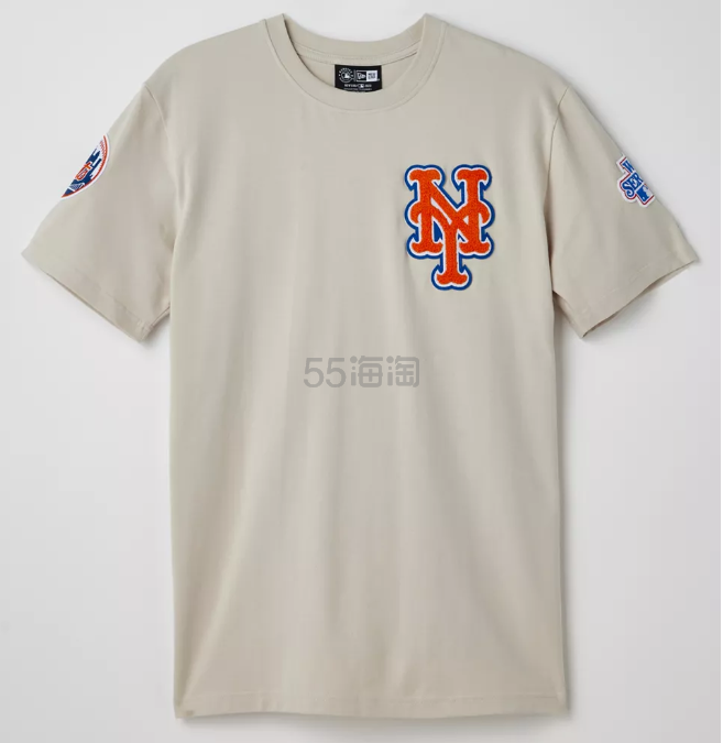 Urban Outfitters:New Era New York 灰色短袖T恤