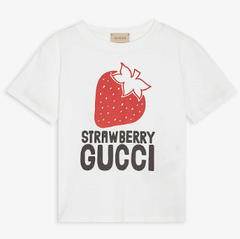 10Y可穿！Gucci 草莓Logo T恤