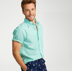 Lands' End 男士条纹衬衫