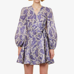 Zimmermann 亚麻迷你连衣裙