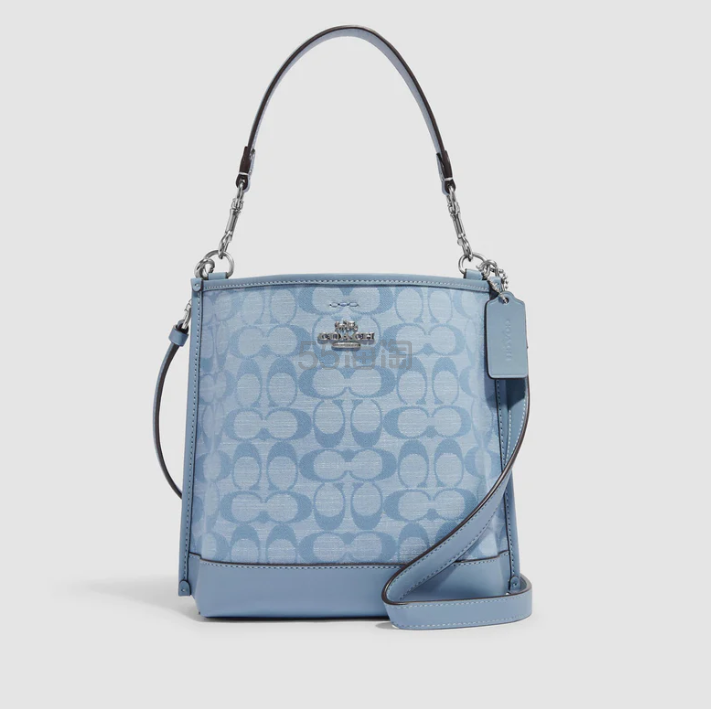 Shop Premium Outlets:COACH 蔻驰 Mollie 22 丹宁色水桶包