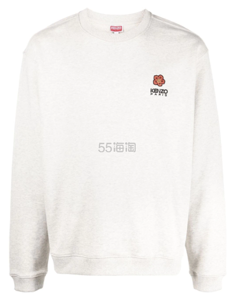 Farfetch 发发奇:Kenzo 浅灰小花卫衣