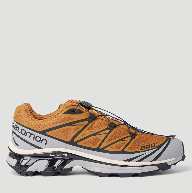 SALOMON XT-6 棕黄色运动鞋