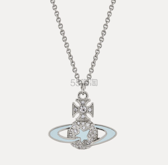 Vivienne Westwood:Vivienne Westwood 西太后 DARLENE 奶蓝色星星系列土星项链