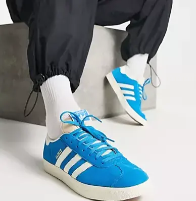 adidas Originals Gazelle 蓝色运动鞋- DealAM.com [Expired]