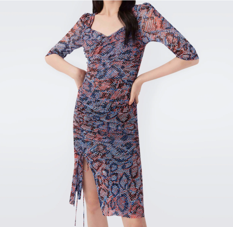DVF Michael 及膝连衣裙
