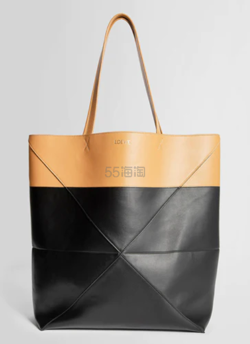 Antonioli:LOEWE 拼色 Puzzle 大号折叠托特包