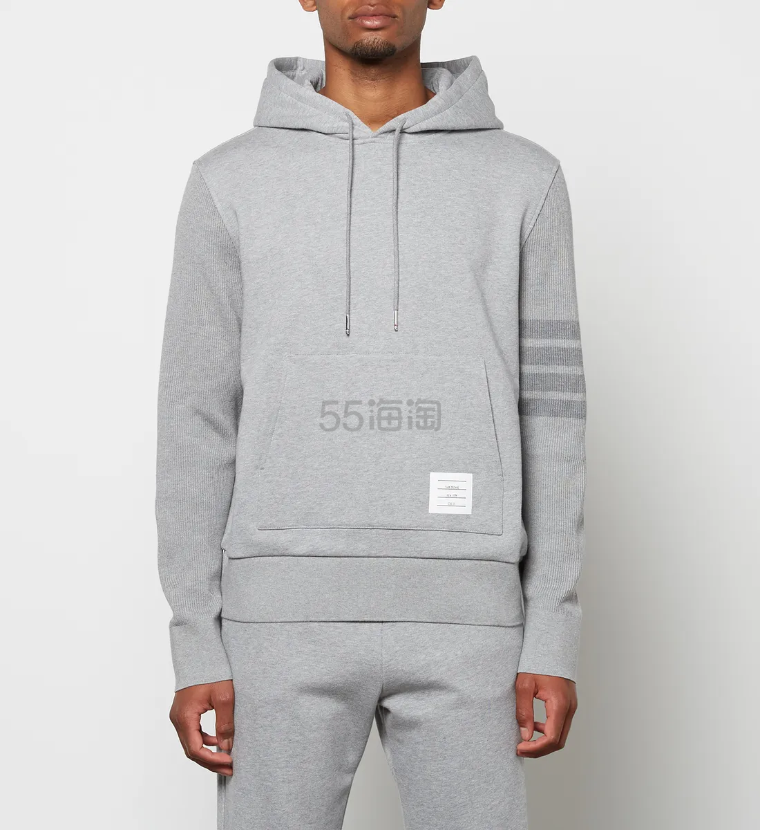 Coggles:Thom Browne 四道杠灰色卫衣