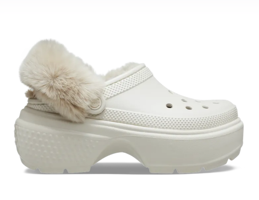 CROCS 雪屋绒绒洞洞鞋