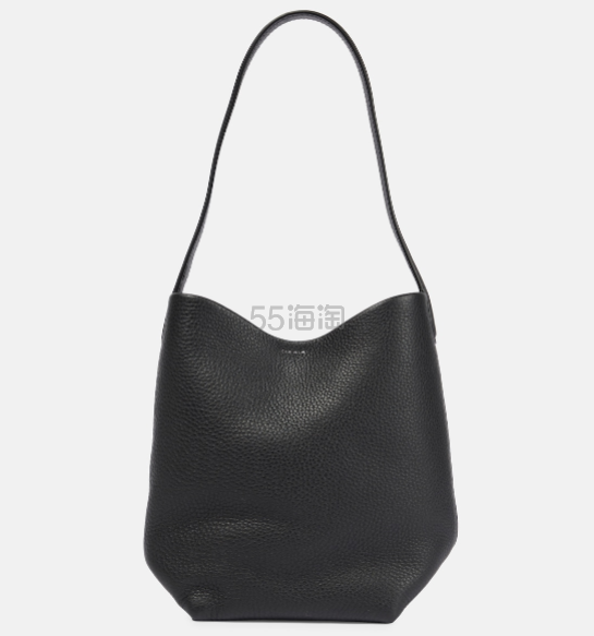 Mytheresa Global:THE ROW Park 黑色小号荔枝纹牛皮托特