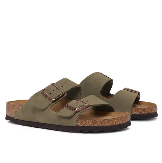 BIRKENSTOCK Arizona 军绿麂皮拖鞋- DealAM.com [Expired]