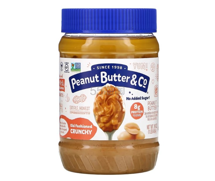 iHerb:Peanut Butter & Co., Old Fashioned Crunchy 全天然松脆花生酱454g