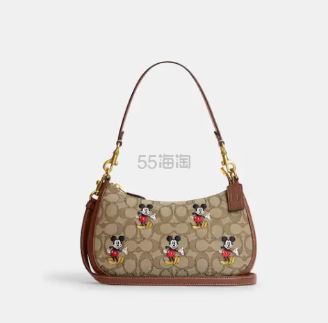 Disney X Coach Teri 蔻驰联名米奇老花单肩包