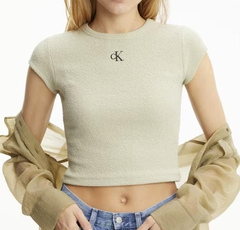 CALVIN KLEIN JEANS Ribbed Fitted T恤