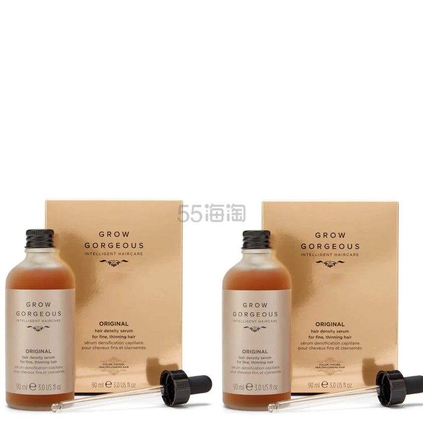 Lookfantastic CN:Grow Gorgeous 普通版生发精华 2 x 90ml