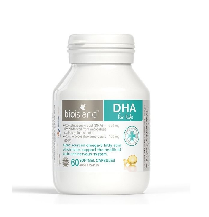 Bio Island 海藻油胶囊 60粒 DHA for Kids