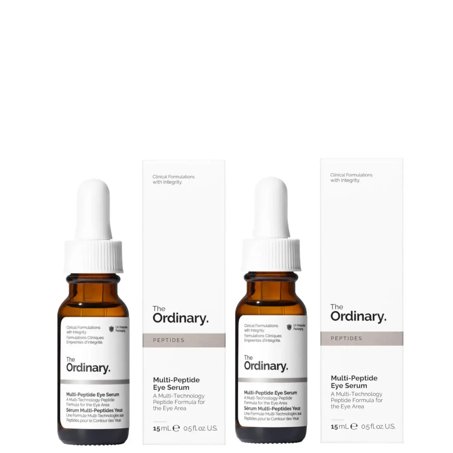 满送60ml精华！The Ordinary 眼部精华 15ml*2