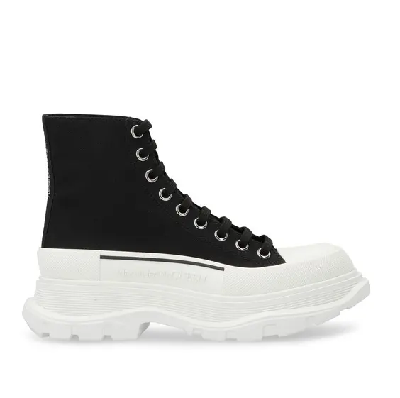 ALEXANDER MCQUEEN Tread Slick 黑色厚底靴- DealAM.com [Expired]