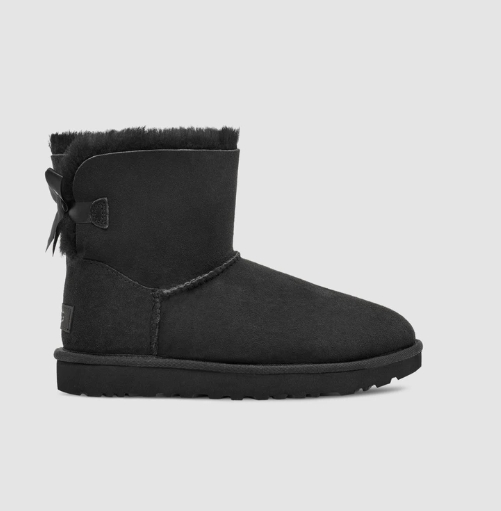 黑色好价！UGG Mini Bailey Bow II 蝴蝶结中筒靴