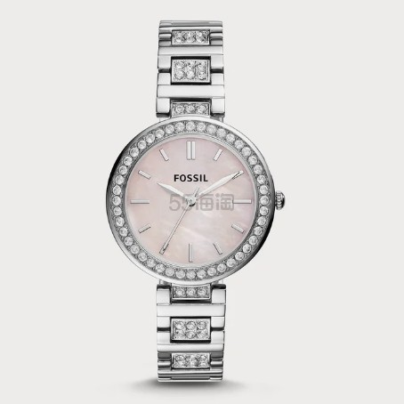 Shop Premium Outlets:Fossil Karli 三针不锈钢手表
