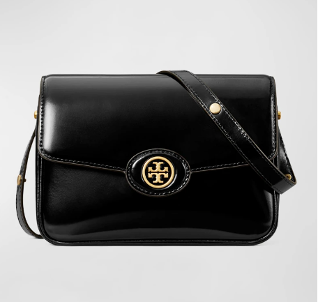 满送$500礼卡！Tory Burch Robinson 黑色豆腐包