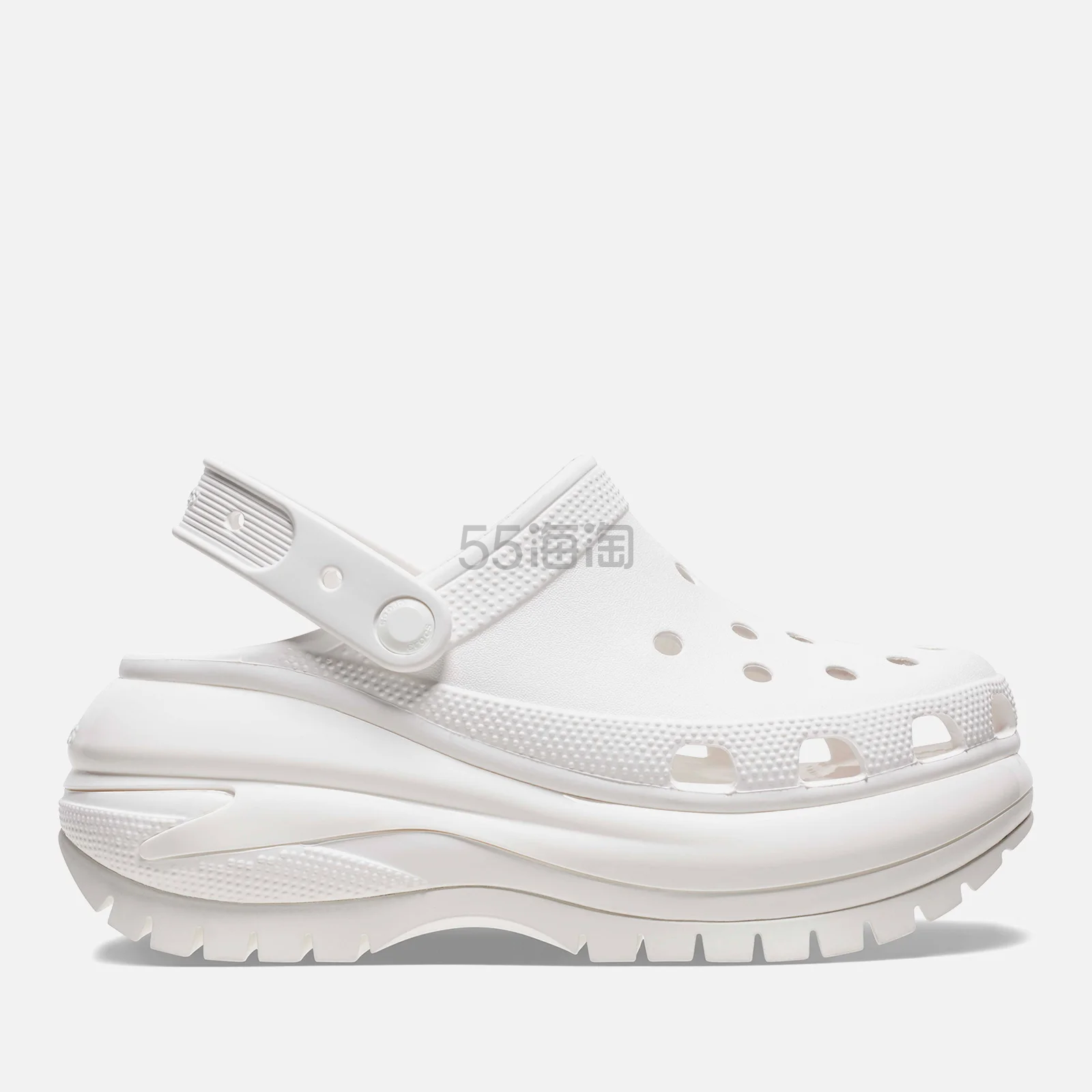 Allsole:Crocs 白色光轮洞洞鞋