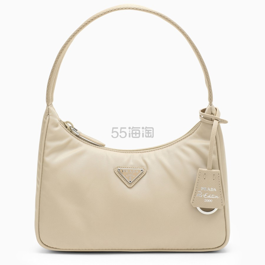 Thedoublef:Prada 米白 Re-Edition 2000 mini 腋下包