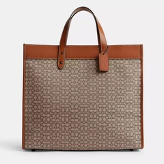 COACH 蔻驰 Field Tote 40 提花织物老花托特包