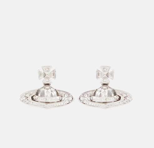 Vivienne Westwood 西太后 Pina 银色土星耳钉